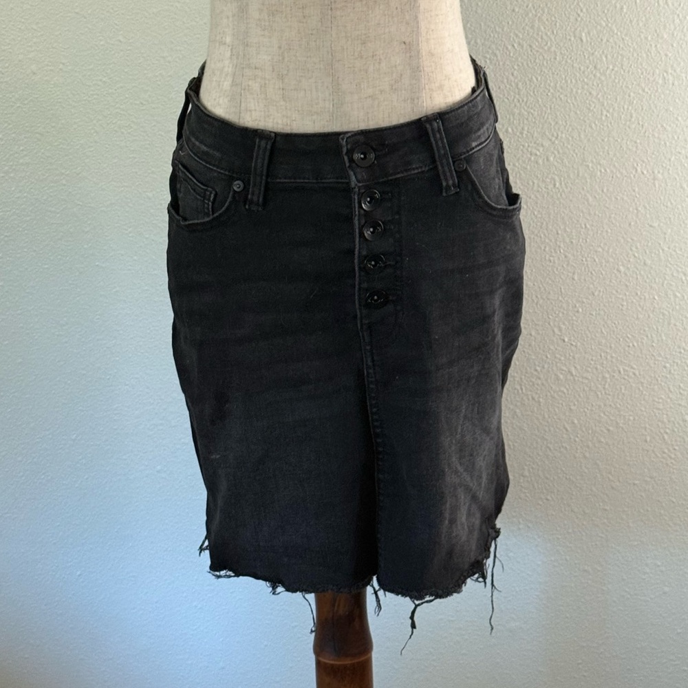 Kendall & Kylie Charcoal Denim Skirt